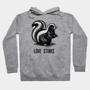 Funny Valentines Skunk Hoodie